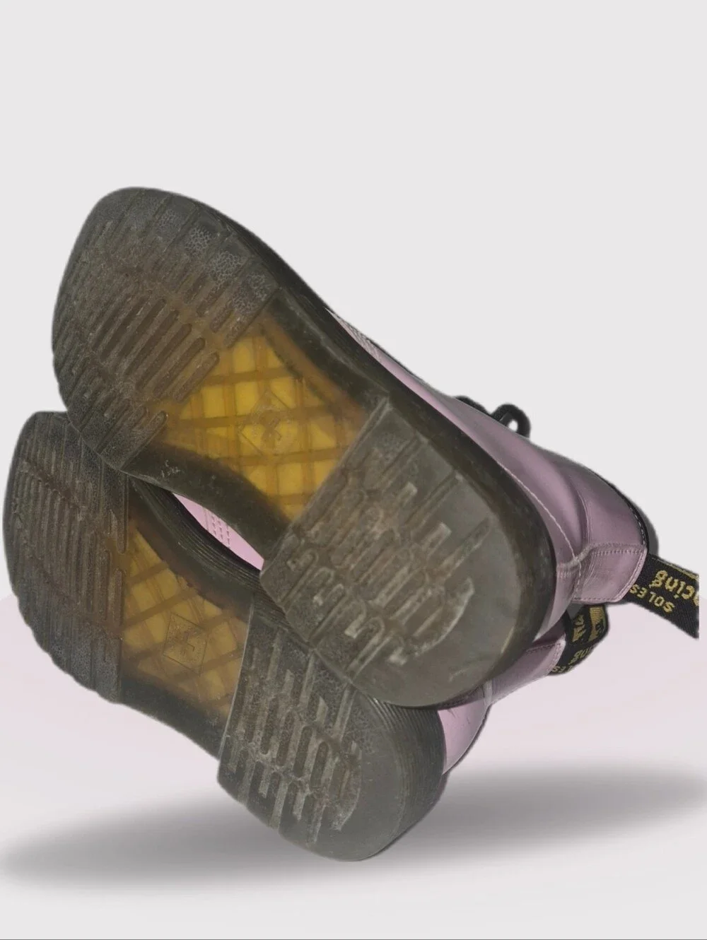 Dr. Martens Pink Lace-Up Combat Boots